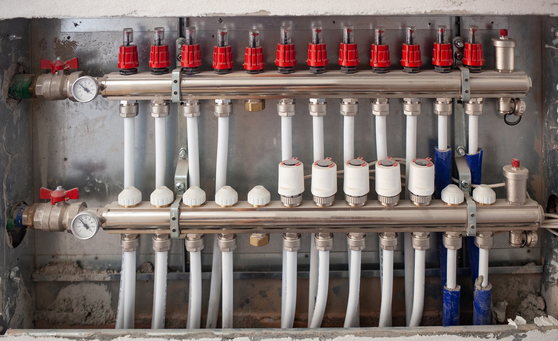 Radiant Floor Heating Installation Heating System.